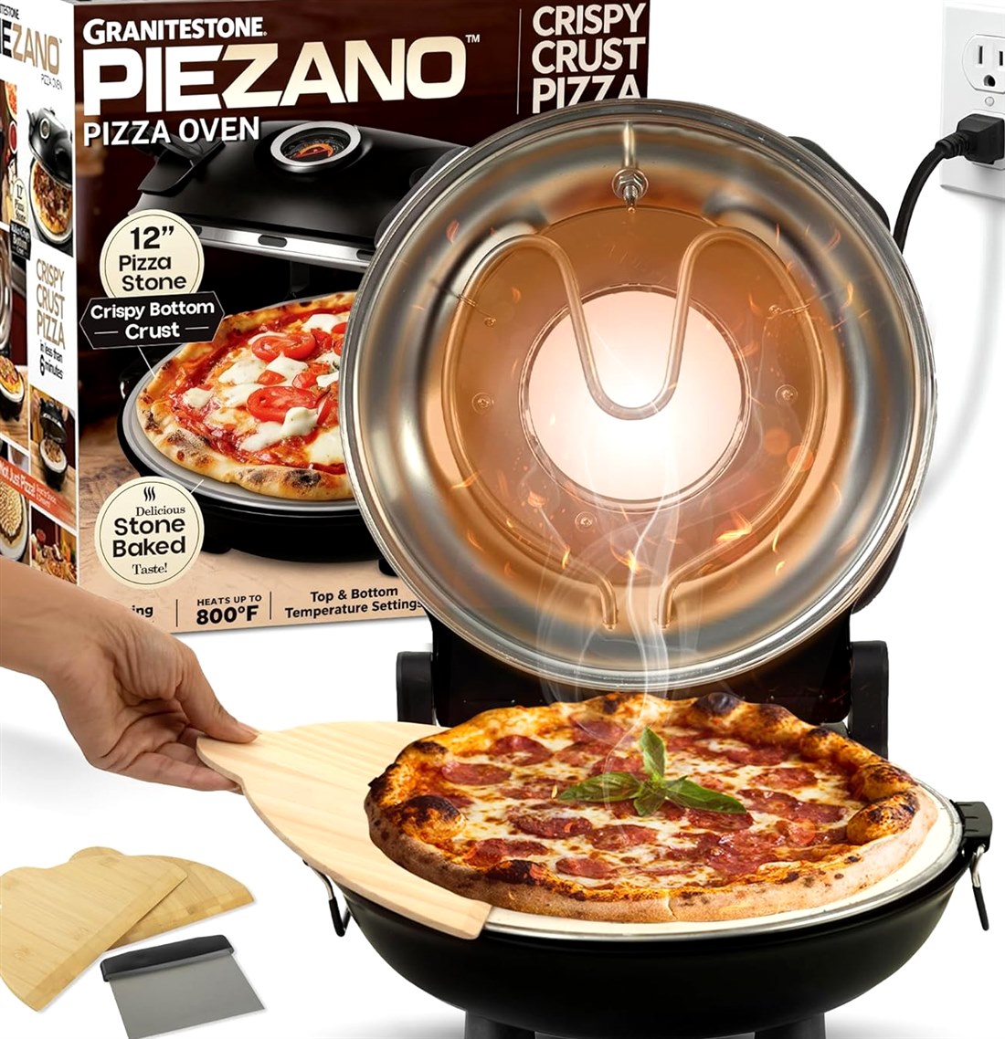 PIEZANO 12″ Electric Pizza Oven